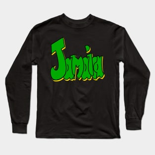 Jamaicans JA Reggae Rasta Ska Rocksteady dub band Vintage Retro rustic with Jamaican flag colours colors Jamaica Long Sleeve T-Shirt